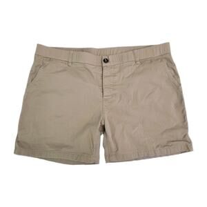 Woof Shorts Mens XXL Beige Commando Freeball Chino Mesh Lined Preppy
